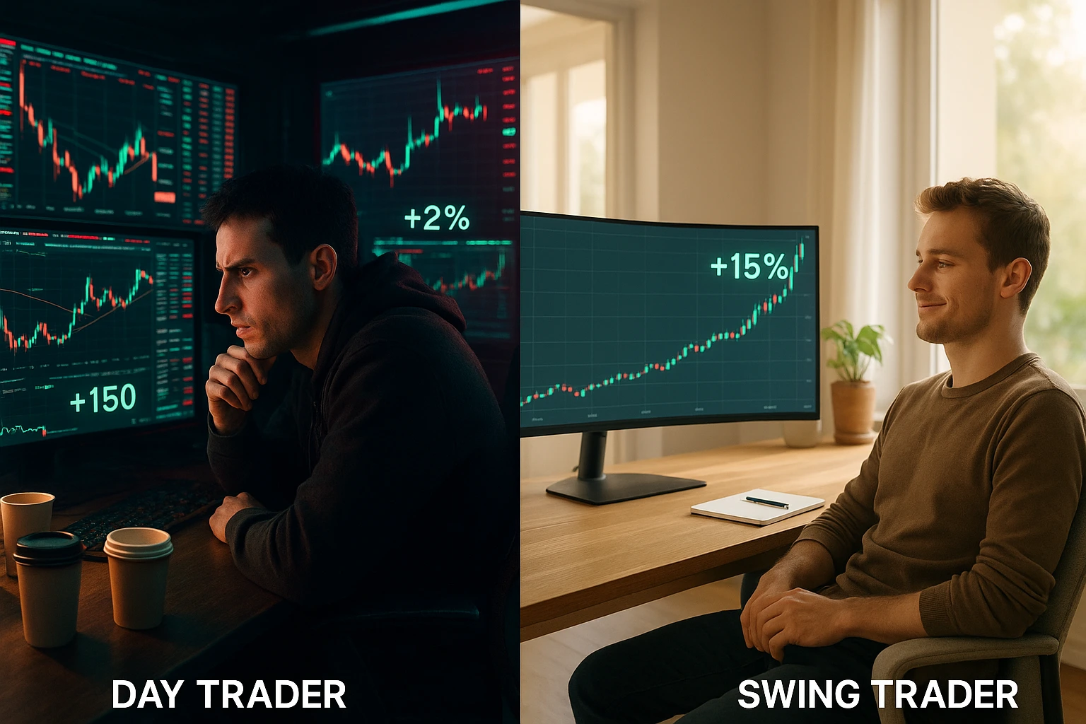 Day Trading vs Swing Trading Crypto
